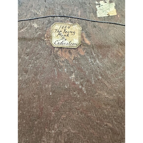 Vintage The Young Monk Print by Cederstrom Religious Art | Gothic Monastic Decor - Picture 4 of 5